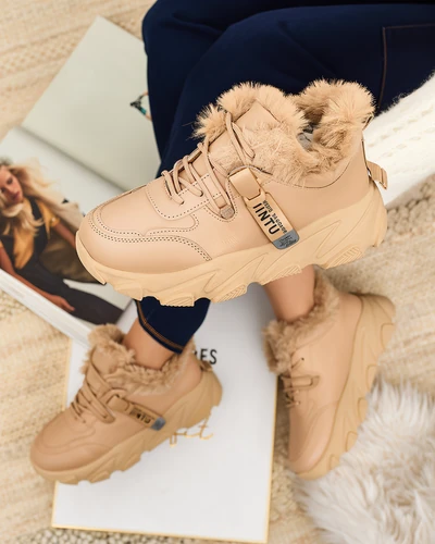 Royalfashion Dámské sportovní tenisky s kožíškem Nonuas