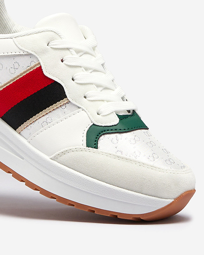 Жіночі білі спортивні кросівки на шнурівці Amnerri- Footwear