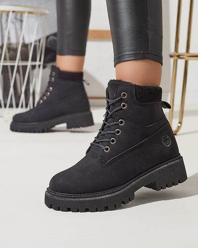 Černé dámské zateplené boty Teruna - Obuv