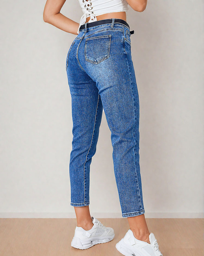 Royalfashion Dámské džínové kalhoty boyfriend