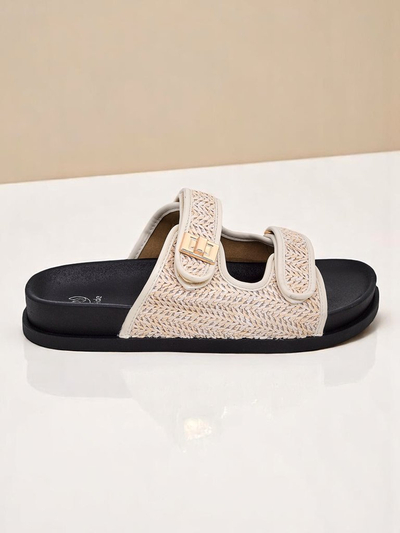 Royalfashion жіночі капці з плетеним ремінцем Delibeli
