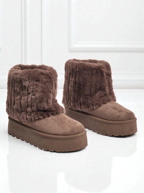 Чоботи a'la снігоходи жіночі з хутром Irelle