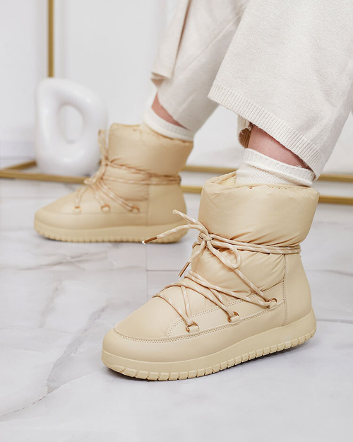 Жіночі снігоступи Royalfashion бежевого кольору Iredas