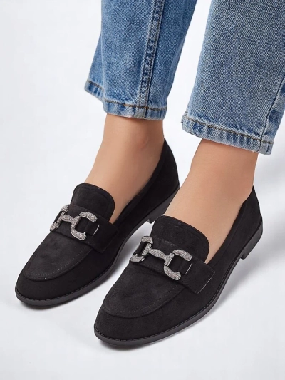 Royalfashion Elegantní dámské loafers se zdobením z chirurgické oceli Zante