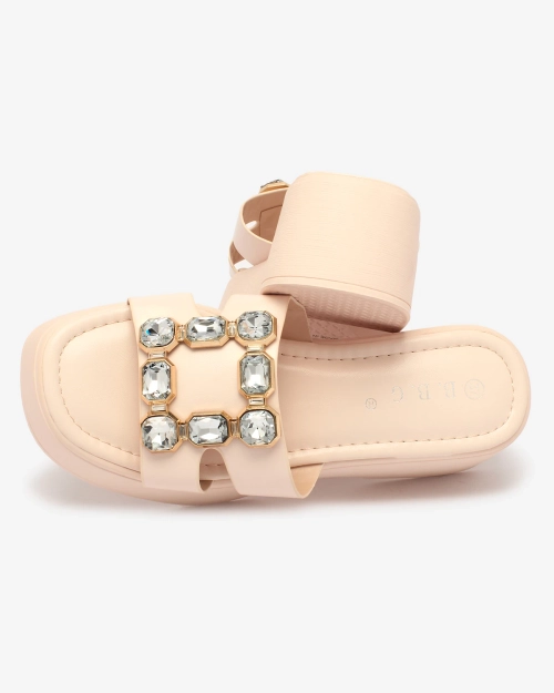 Жіночі шльопанці Royalfashion Powder на суцільній підошві Norixi