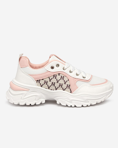 Біло-рожеві жіночі кросівки Umikatu