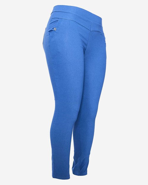 Сині жіночі штани-теггінг PLUS SIZE- Одяг