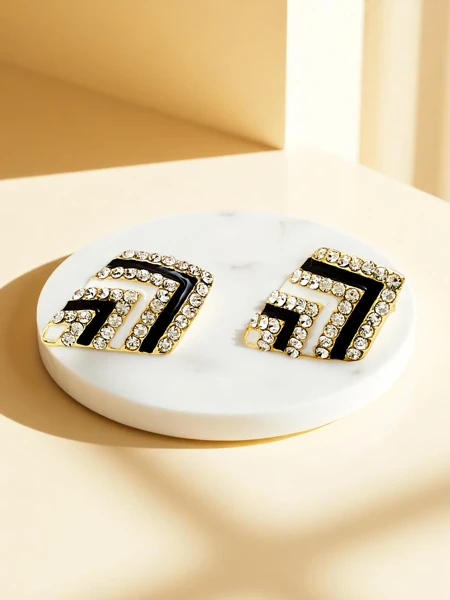 Royalfashion Dámské klipsové náušnice s kubickou zirkonií