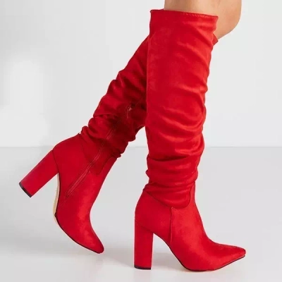 OUTLET Червоні жіночі черевики на пості Lunabell - Взуття