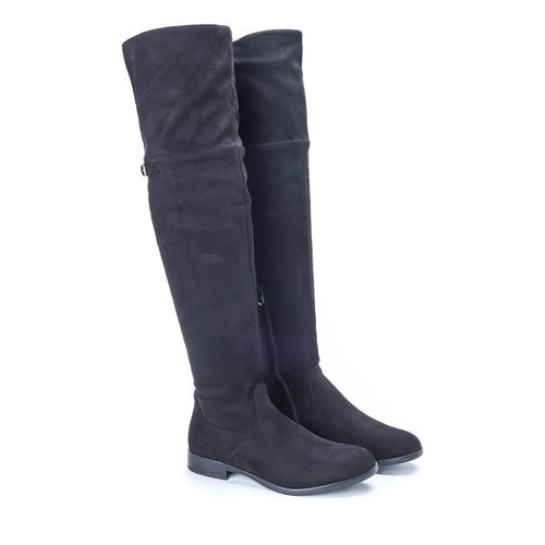 Czarne kozaki Tanija - Obuwie