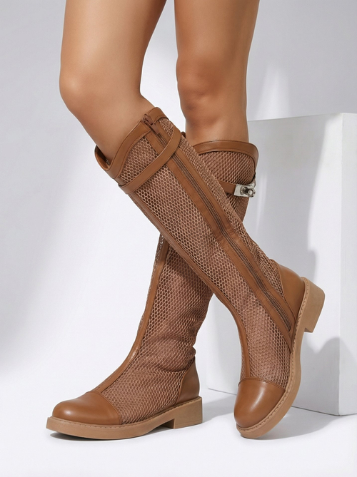 Royalfashion Високі перфоровані жіночі черевики на щиколотці Ovittole