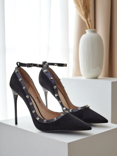 Royalfashion жіночі туфлі на підборах з шипами та ремінцем Callose
