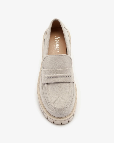 Мокасини жіночі сірі з екозамші Siherta- Footwear