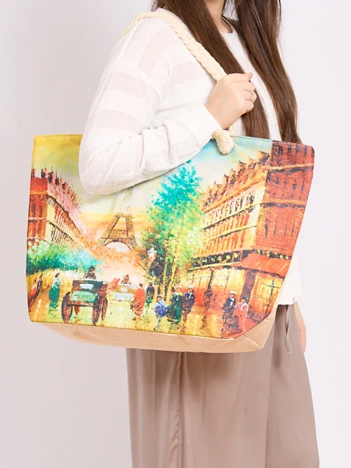 Royalfashion Велика тканинна сумка з принтом