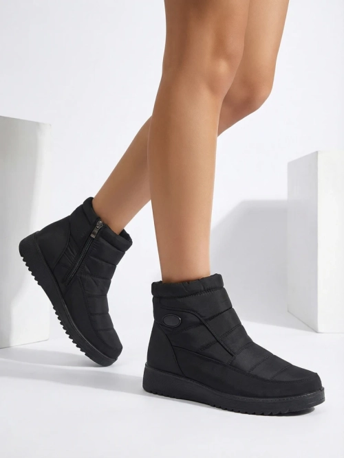 Жіночі Ботильйони Athena Чорні З Тканини На Осінь і Зиму