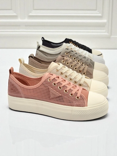 Dámské tenisky Afrodyta Rosa – prodyšné růžové boty z tkaniny na léto