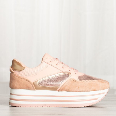 Кросівки на платформі Kim pink - Взуття 1