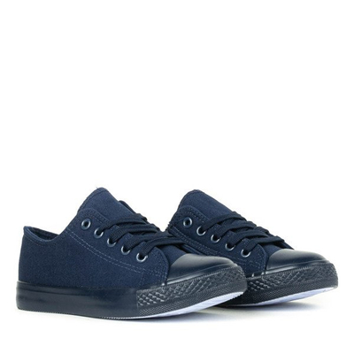 Maite navy blue šněrovací tenisky - Obuv