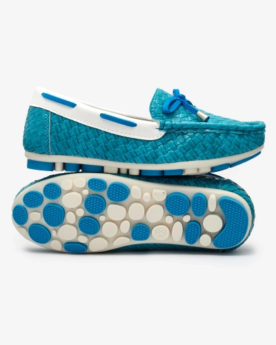 Бірюзові дитячі мокасини Dannad- Footwear