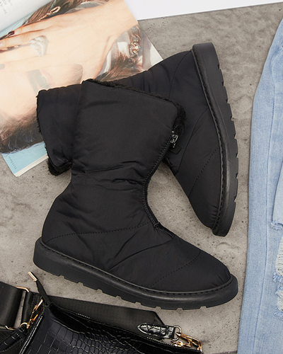 Černé dámské boty a'la snow boots Tirigga- Obuv