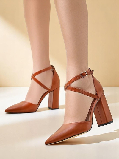 Royalfashion Dámské pumps s kříženými popruhy Eurolias