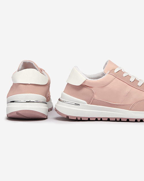 Жіночі рожеві спортивні кросівки на шнурівці Sweri - Взуття