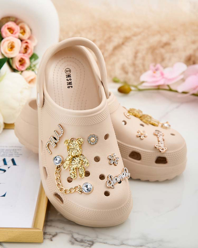 Royalfashion Dámské gumové žabky s ornamenty Fescas