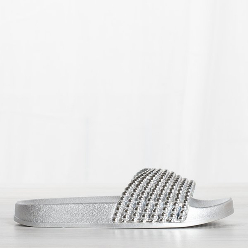 Срібні гумові шльопанці Gacciastrea - Взуття