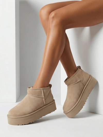 Royalfashion Dámské krátké boty a'la snow boots Ozozi