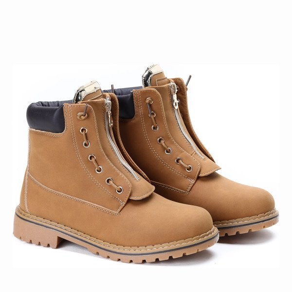 Martina hnědé izolované turistické boty - obuv