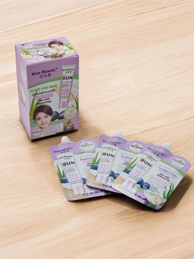 Kiss Beauty Opalovací krém 50 SPF v sáčkách 30mlx10ks