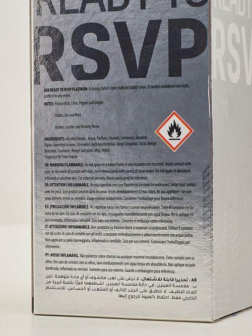 Натхненна парфумована вода для чоловіків IXIX Ready to Platinum