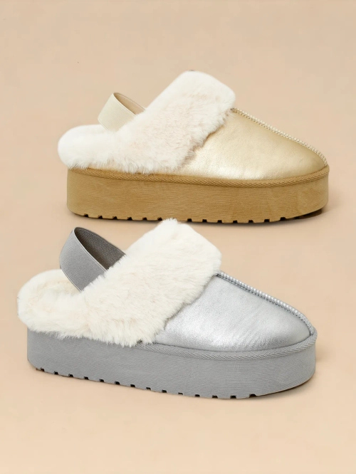 Royalfashion Короткі жіночі чоботи без підбору у стилі сніжних чобіт для жінок Ebiz