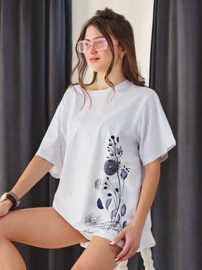 Royalfashion Dámské bavlněné tričko s potiskem