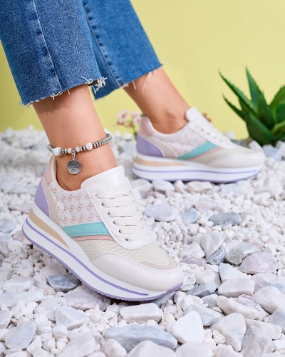 Royalfashion Кольорові жіночі спортивні туфлі на платформі Dynamic Diva