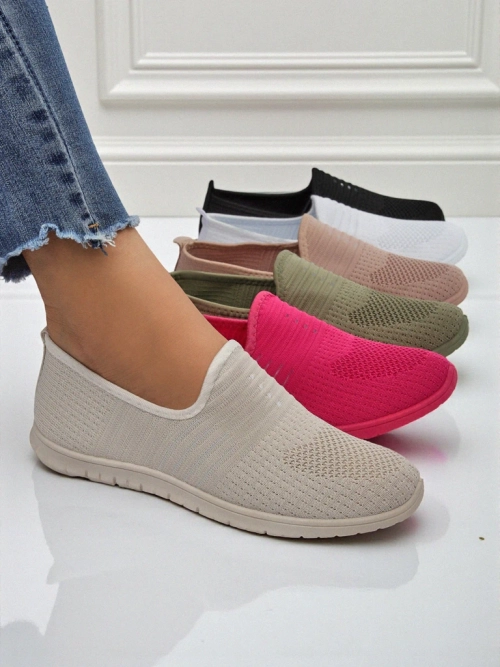 Жіночі Мокасини Callista Бежеві З Дихаючої Тканини Весна Літо