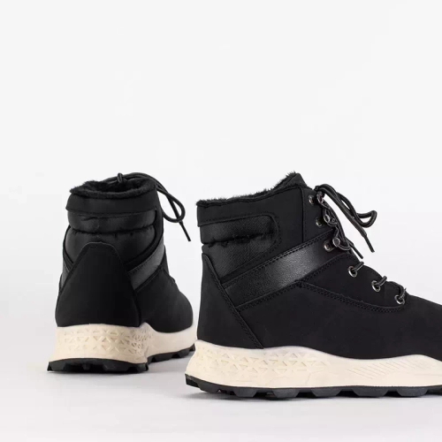 OUTLET Чорні чоловічі утеплені чоботи Nuok - Взуття