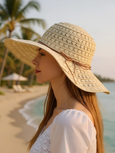 Royalfashion Dámský slaměný klobouk Convalia