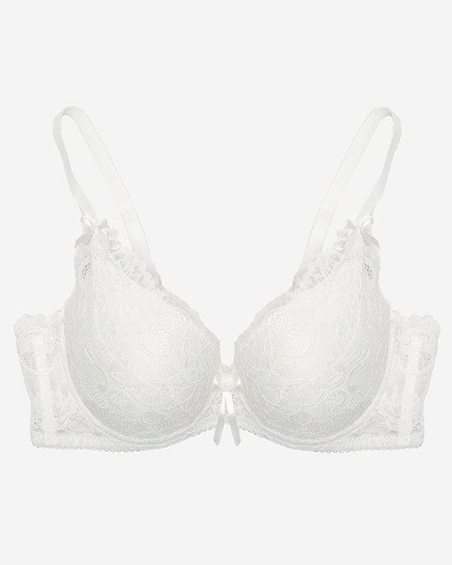 Жіночий мереживний бюстгальтер екрю - Нижня білизна