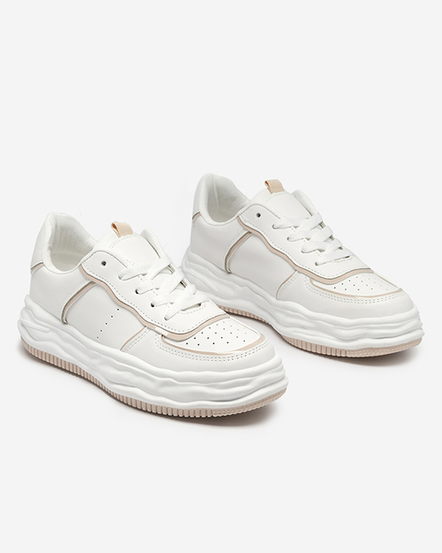 Бежеві жіночі кросівки з вставками Pinero