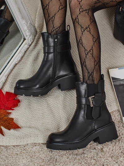 Dámské kotníkové boty z eko kůže Velri