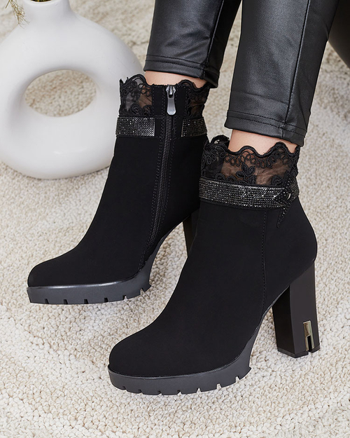 Жіночі черевики Royalfashion Leroleda з декором на шпильці