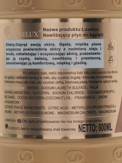 Luxelux sprchový gel Bright Embellish 800 ml