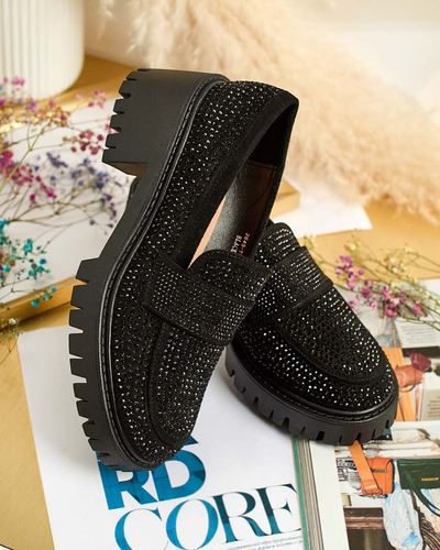 Royalfashion Dámské mokasíny se zirkony Epolls