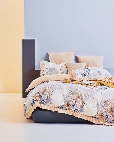 Royalfashion Vzorované povlečení s volánem 160x200 3-dílná sada