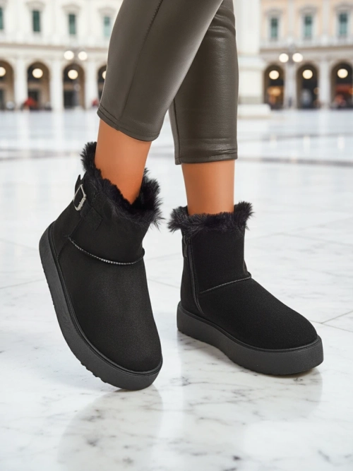 Royalfashion Короткі жіночі черевики a'la снігоходи Winter Crest