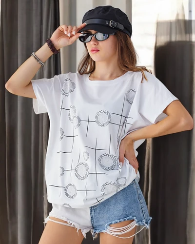 Royalfashion Dámské bavlněné tričko s potiskem