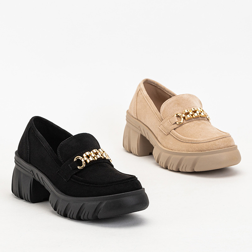 Чорні жіночі лофери Elavis