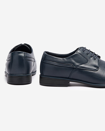 Темно-сині елегантні чоловічі напівчеревики Elfobs - Взуття