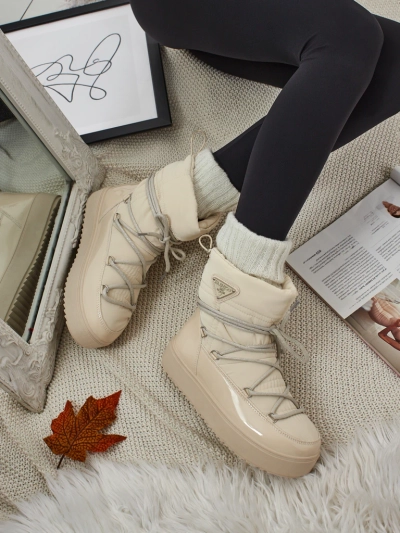 Жіночі черевики a'la снігоходи з хутром Lysmora